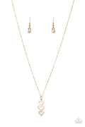 With All Your Hearts Gold Necklace