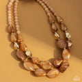 Seize the Statement - Brown Necklace