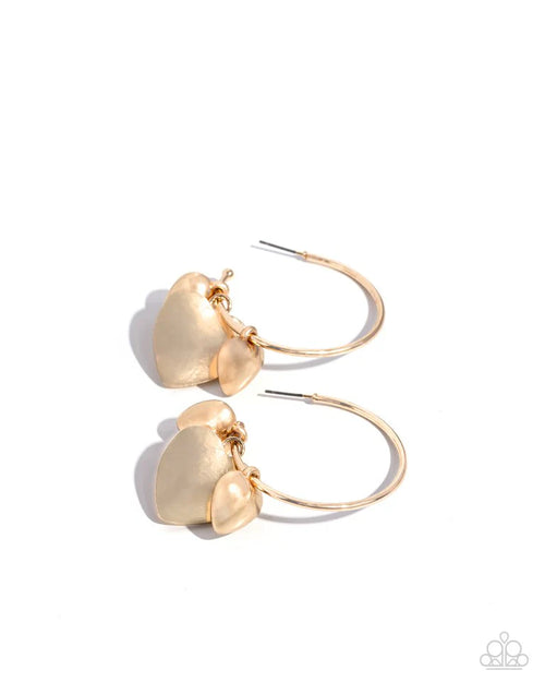 Casually Crushing - Gold/Silver Earrings