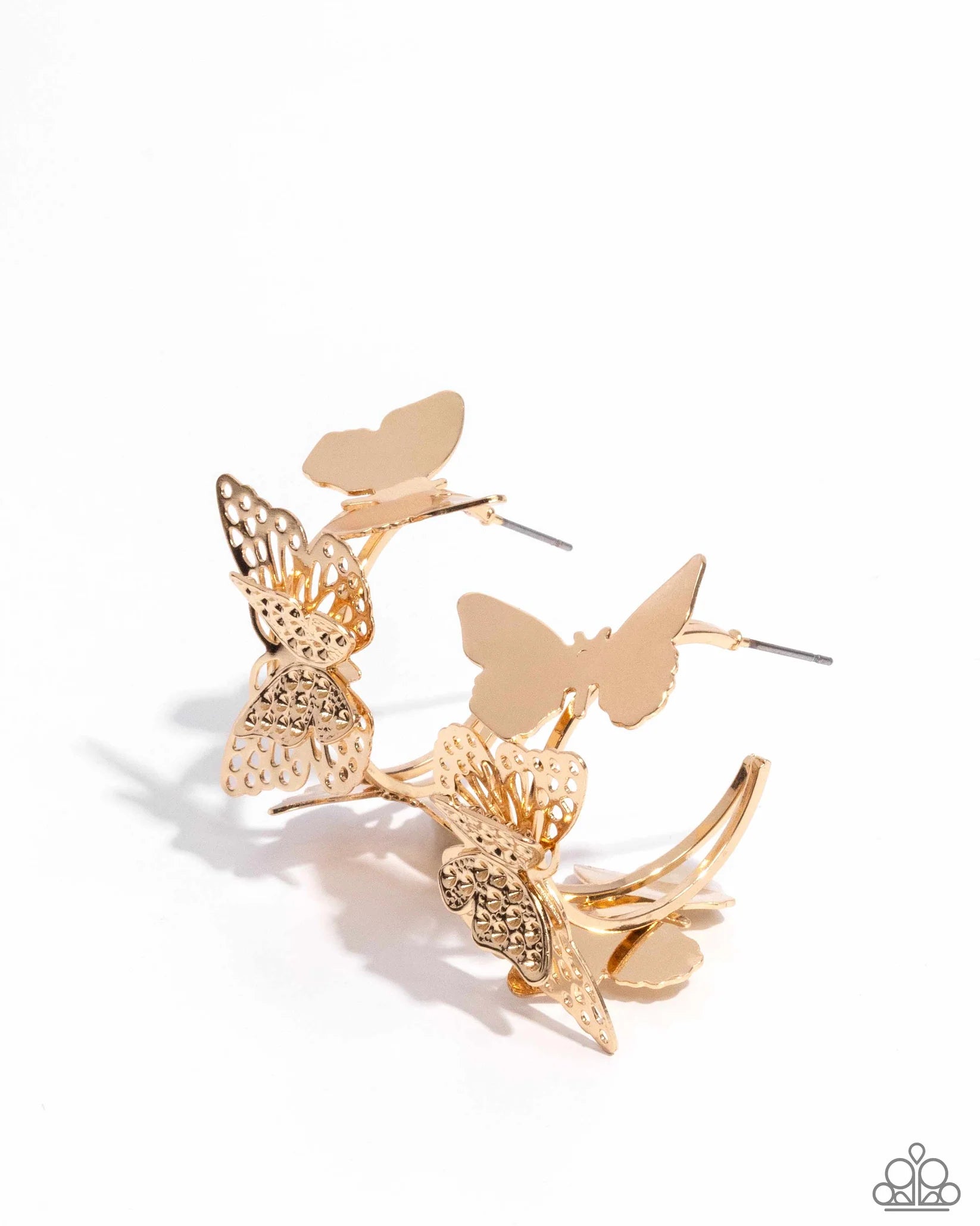 No Wings Attached - Gold Hoop Earring