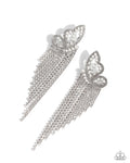 Aerial Accent White Post Earrings