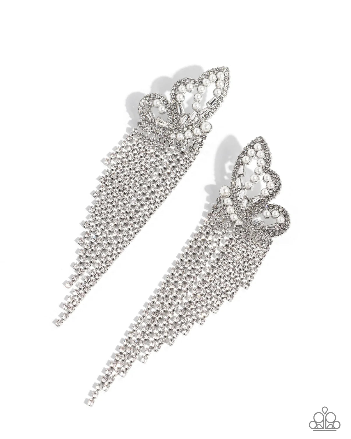 Aerial Accent White Post Earrings