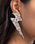 Electric Effulgence - White Earrings/Black Earrings
