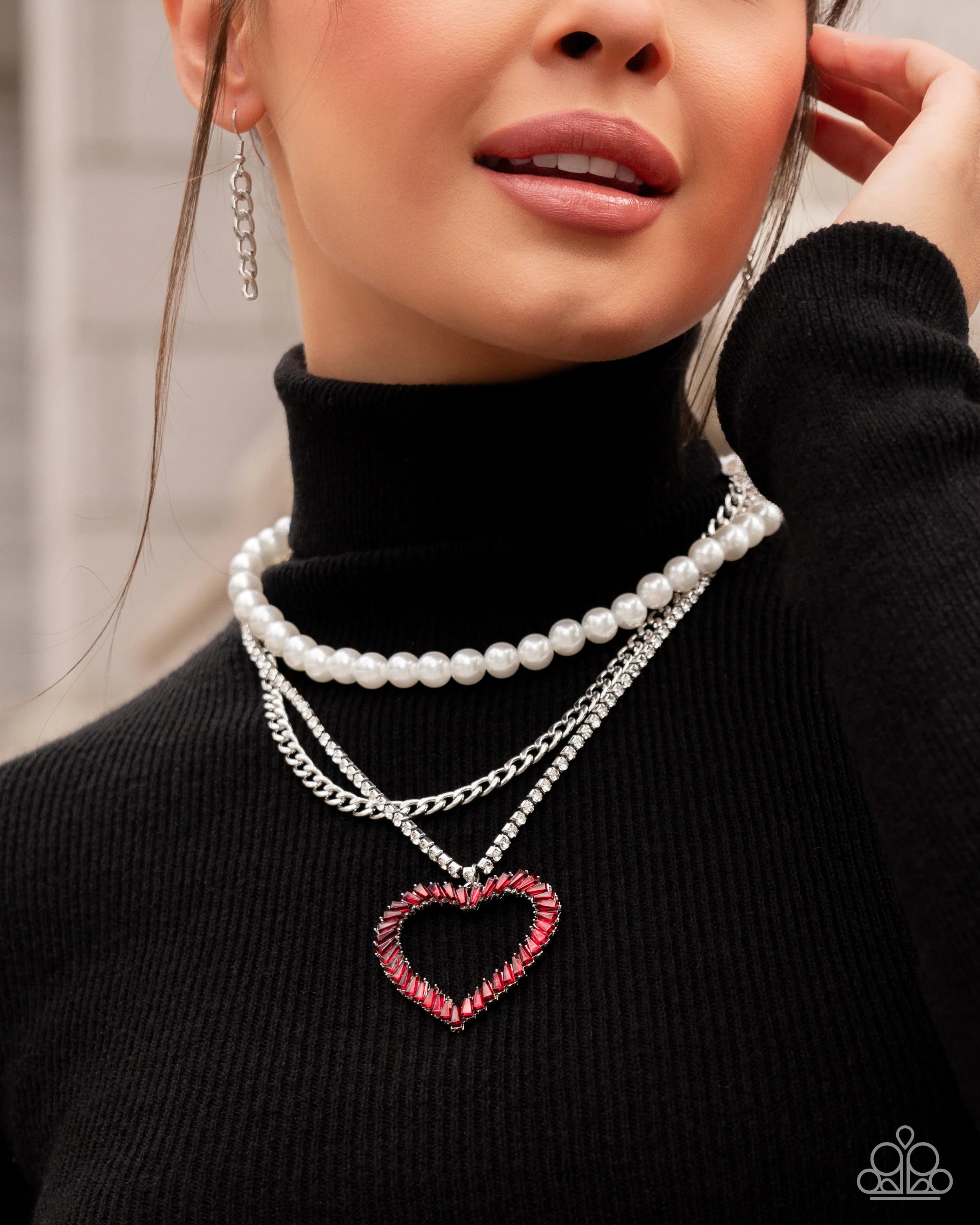Y2K Year Red Necklace
