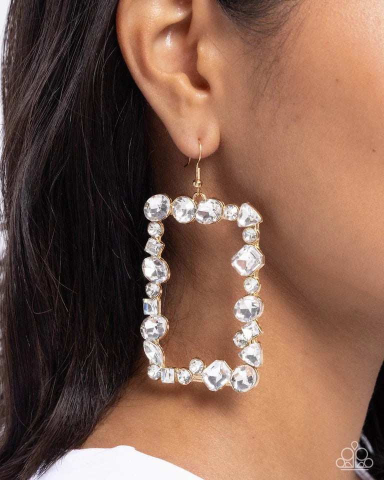 Wishful Wardrobe - Gold/Silver Earrings