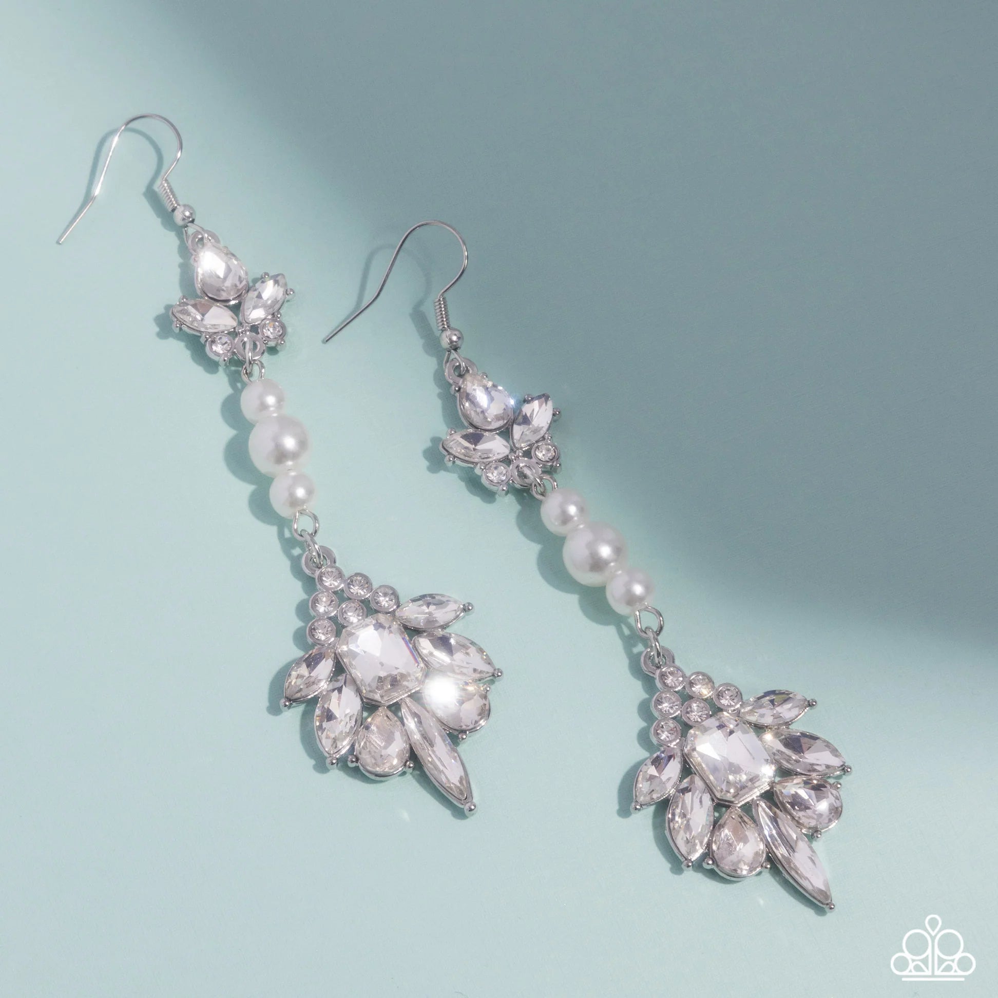 Considerable Captivation - White Earring