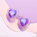 Heart - Pounding Haute - Purple Earrings