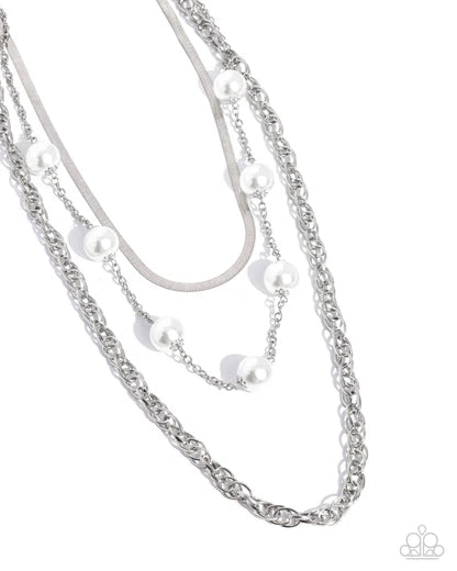 High Class Haute - White Necklace