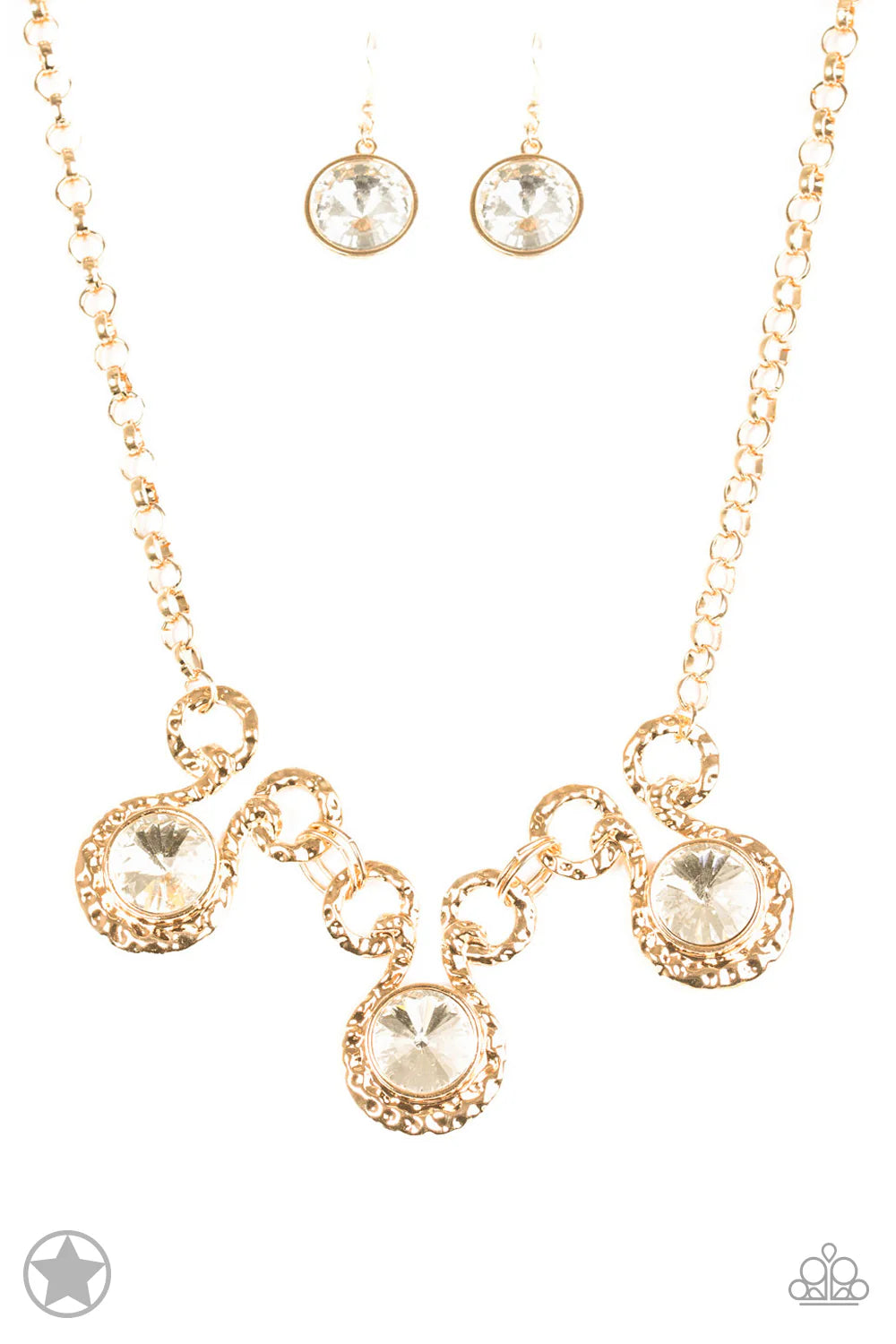 Hypnotized Gold Blockbuster Necklace
