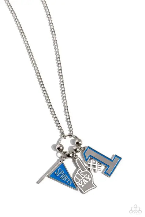 Cheering Section Blue Necklace