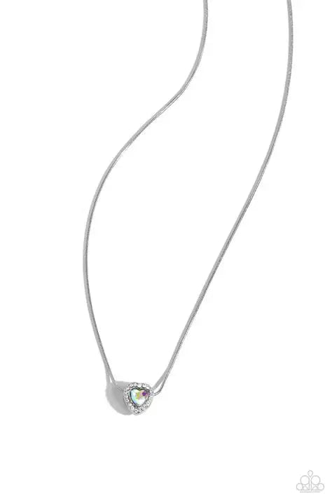 Simply Sentimental - White Necklace