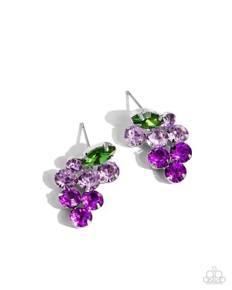 Grapevine Grace Purple Post Earrings