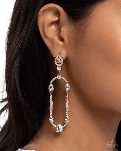 Hard to Forget Gold Post Earring