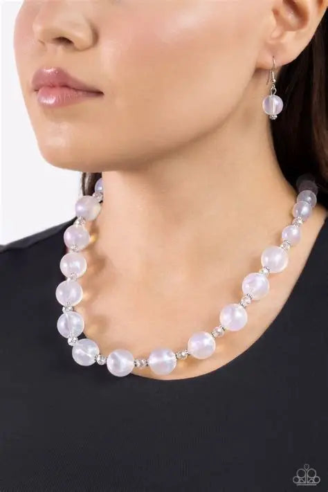 Timelessly Tantalizing White Necklace