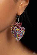 Flirting Flourish Red Earrings