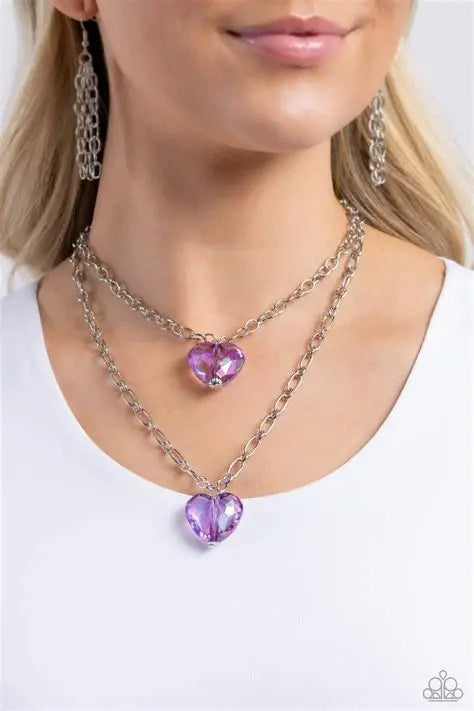 Layered Love - Purple Necklace