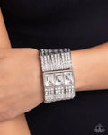 Dramatic Diva White Bracelet