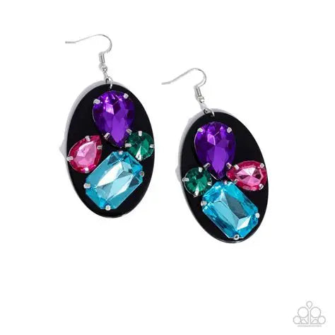 Attention Grabber - Black Earring