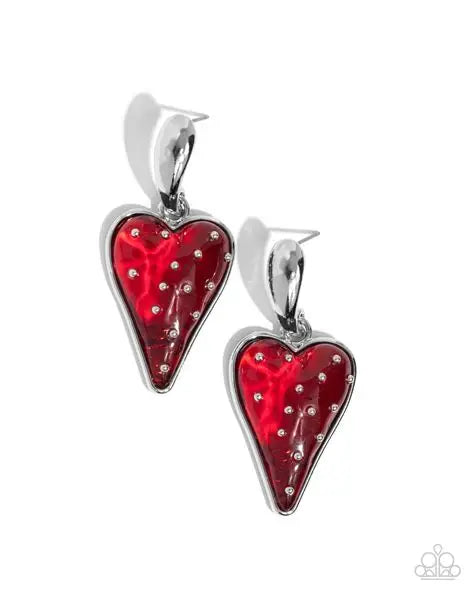 Glossy Goodwell - Red Post Earrings