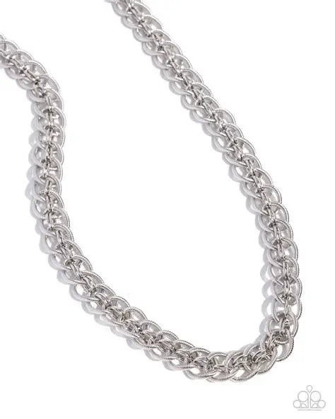 Coiled Conviction - Silver Necklace (Unisex)