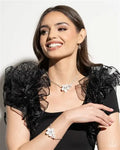 Dainty Deduction - White Necklace and Bracelet Set