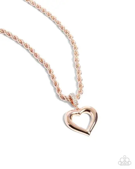 Admirable Academy - White/Gold Necklace