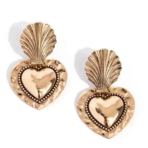 Mythical Moment - Gold Post Earring