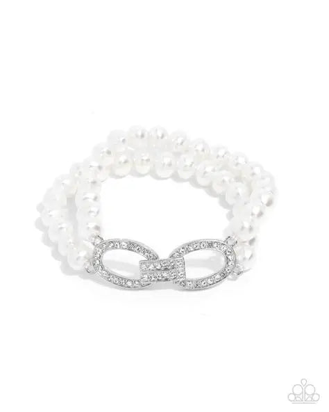 Fancy Free Fanfare White Bracelet