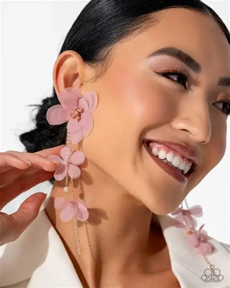 Balletcore - Pink Post Earrings