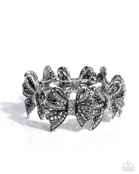 French Flourish White Bracelet