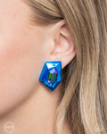 Dauntless Detail - Blue Clip On Earrings