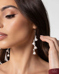Snow Drops White Earrings