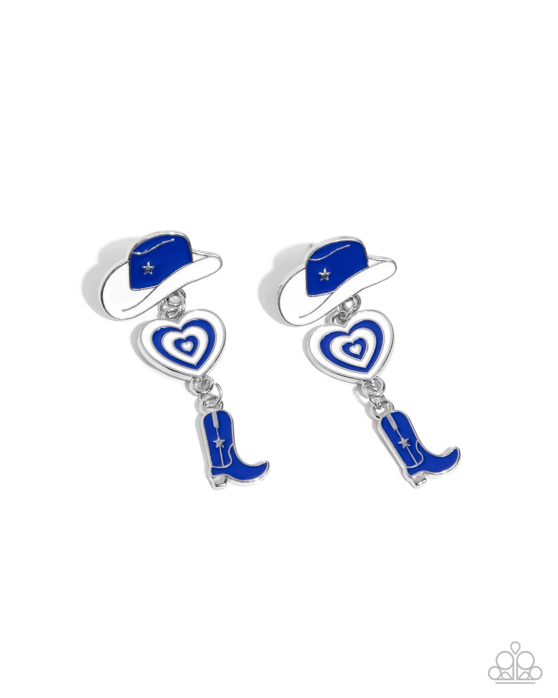 Swing Dance Delight - Blue Post Earring