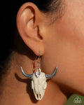 Southwestern Skull -White Earrings
